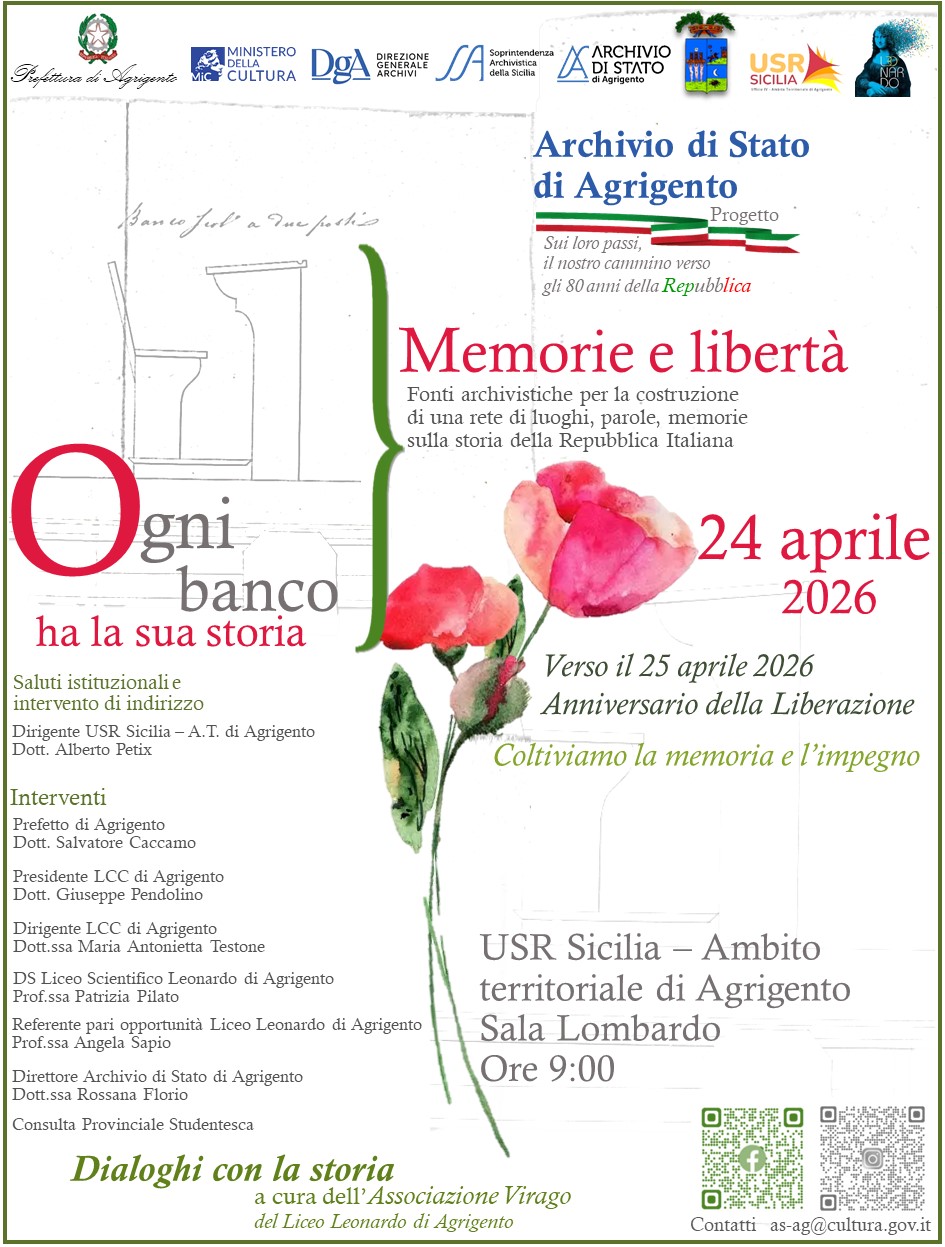 Ogni banco ha la sua storia. Memorie e libertà