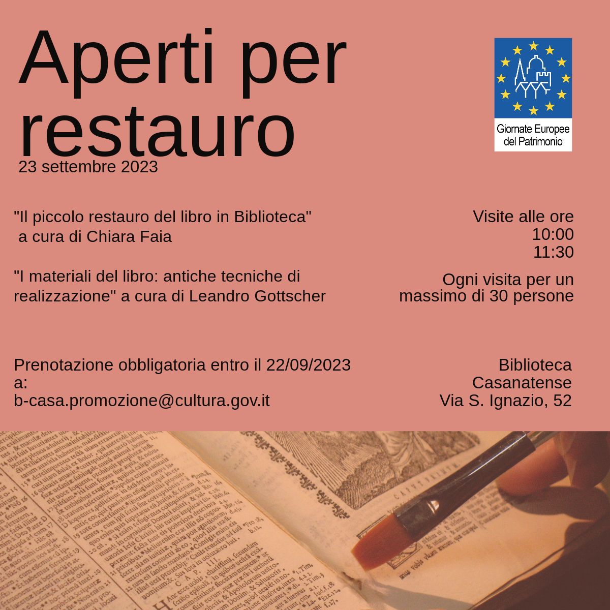 Biblioteca Casanatense - "Aperti per restauro"