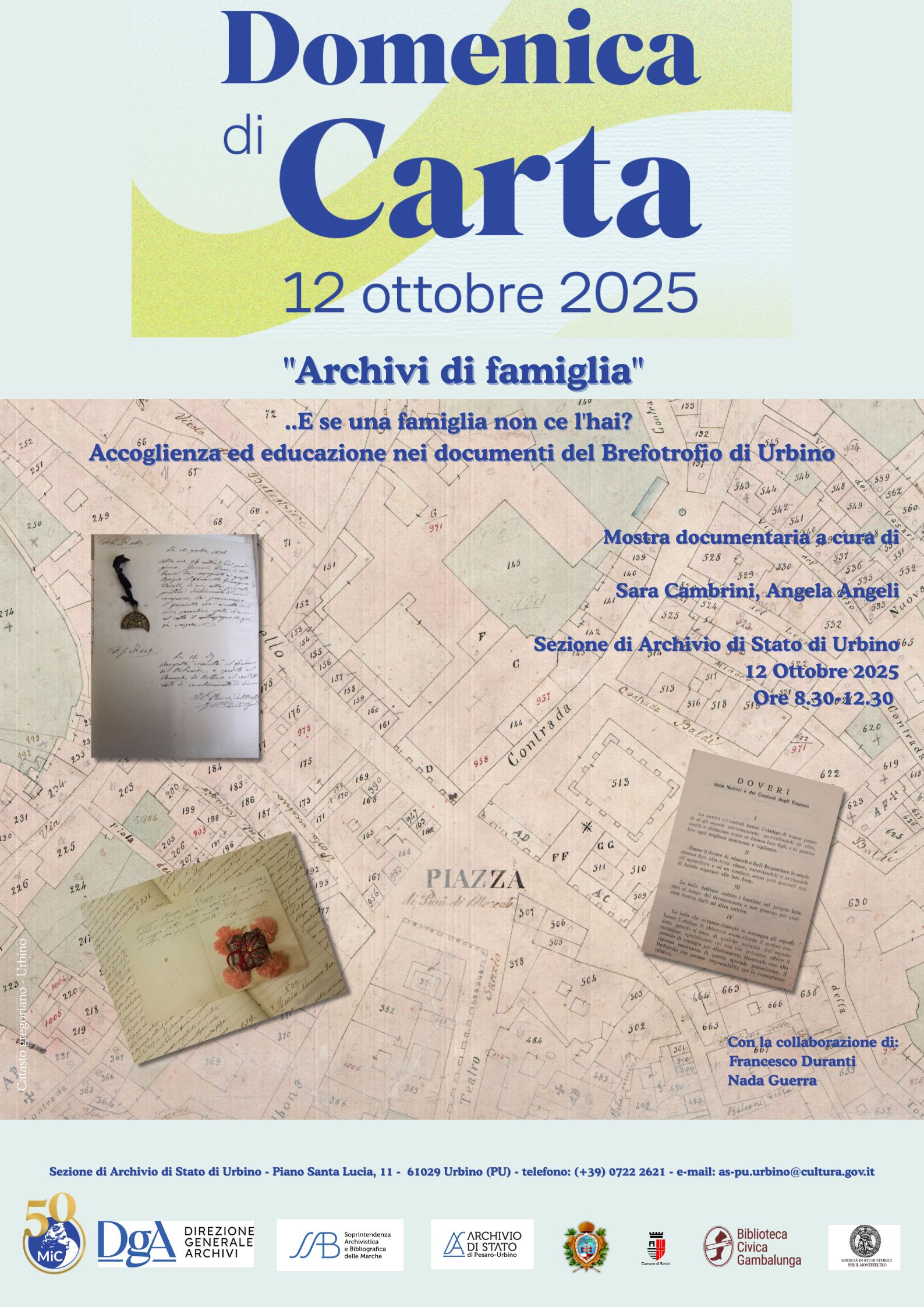 …E se una famiglia non ce l’hai? Accoglienza ed educazione nei documenti del Brefotrofio di Urbino