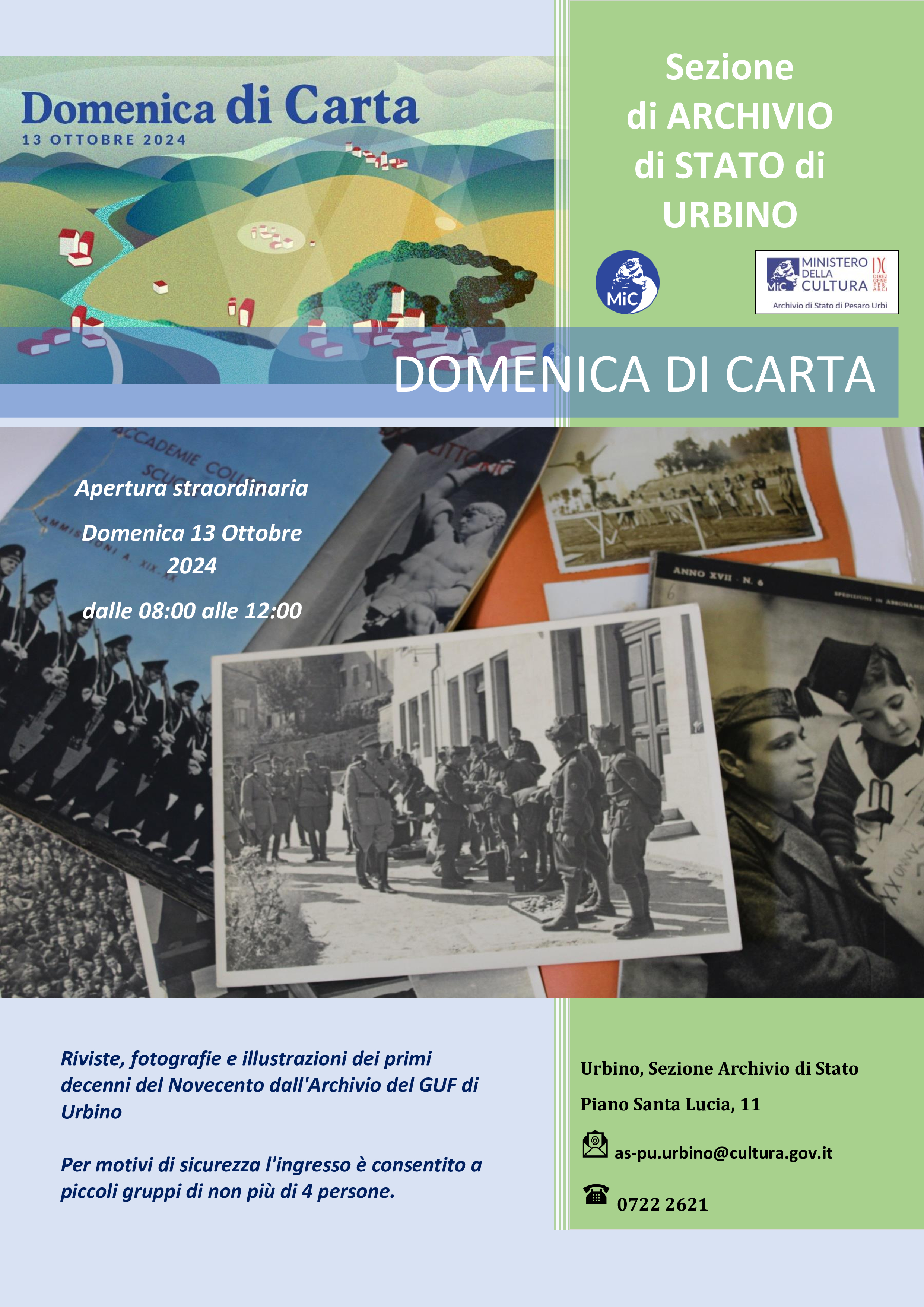 Riviste, fotografie e illustrazioni dei primi decenni del Novecento dall'Archivio del GUF di Urbino