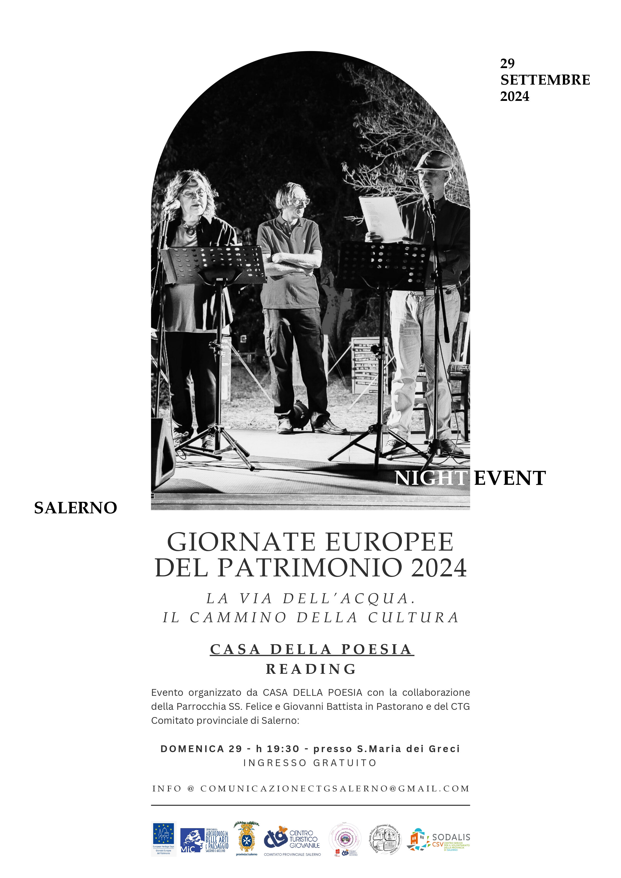 Giornate Europee del Patrimonio - Reading di poesia presso la Chiesa di Santa Maria dei Greci