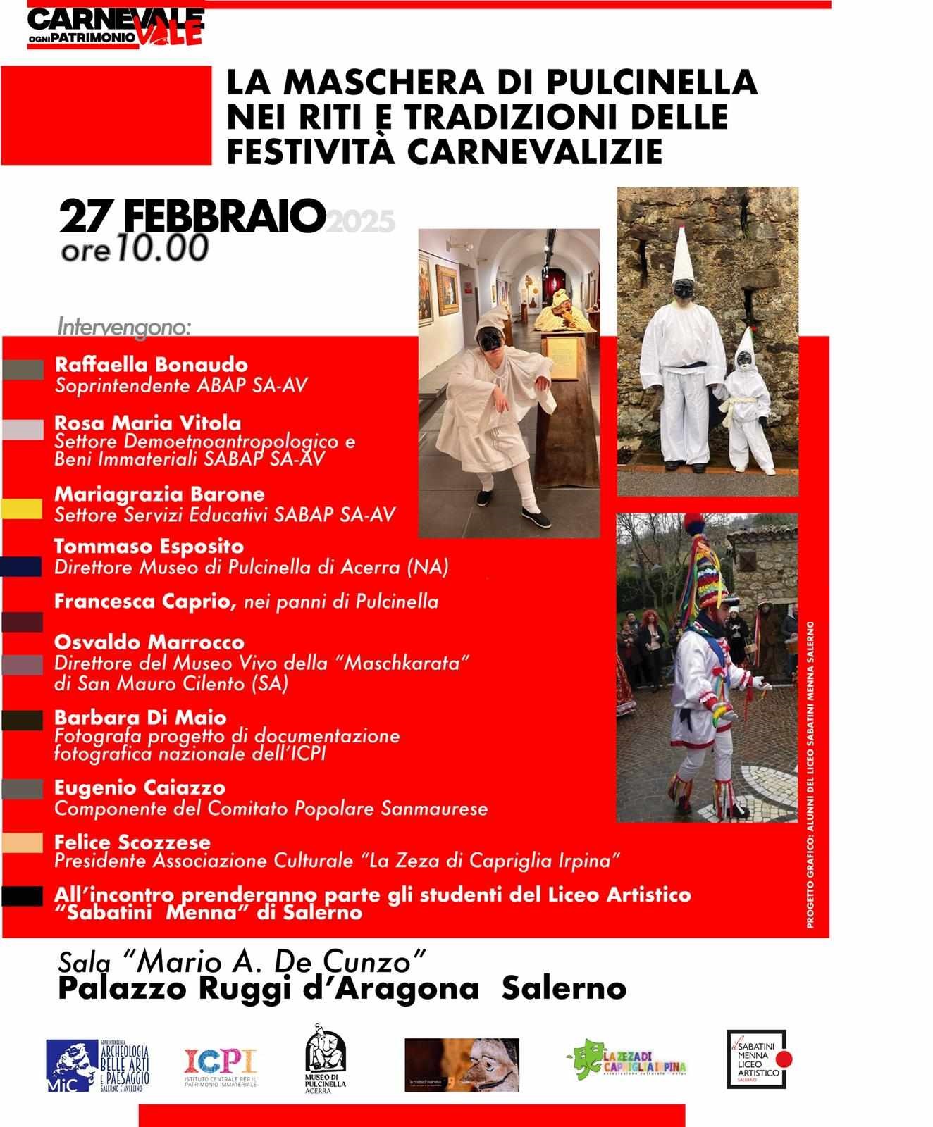 La Maschera di Pucinella nei riti e tradizioni delle festività carnevalizie