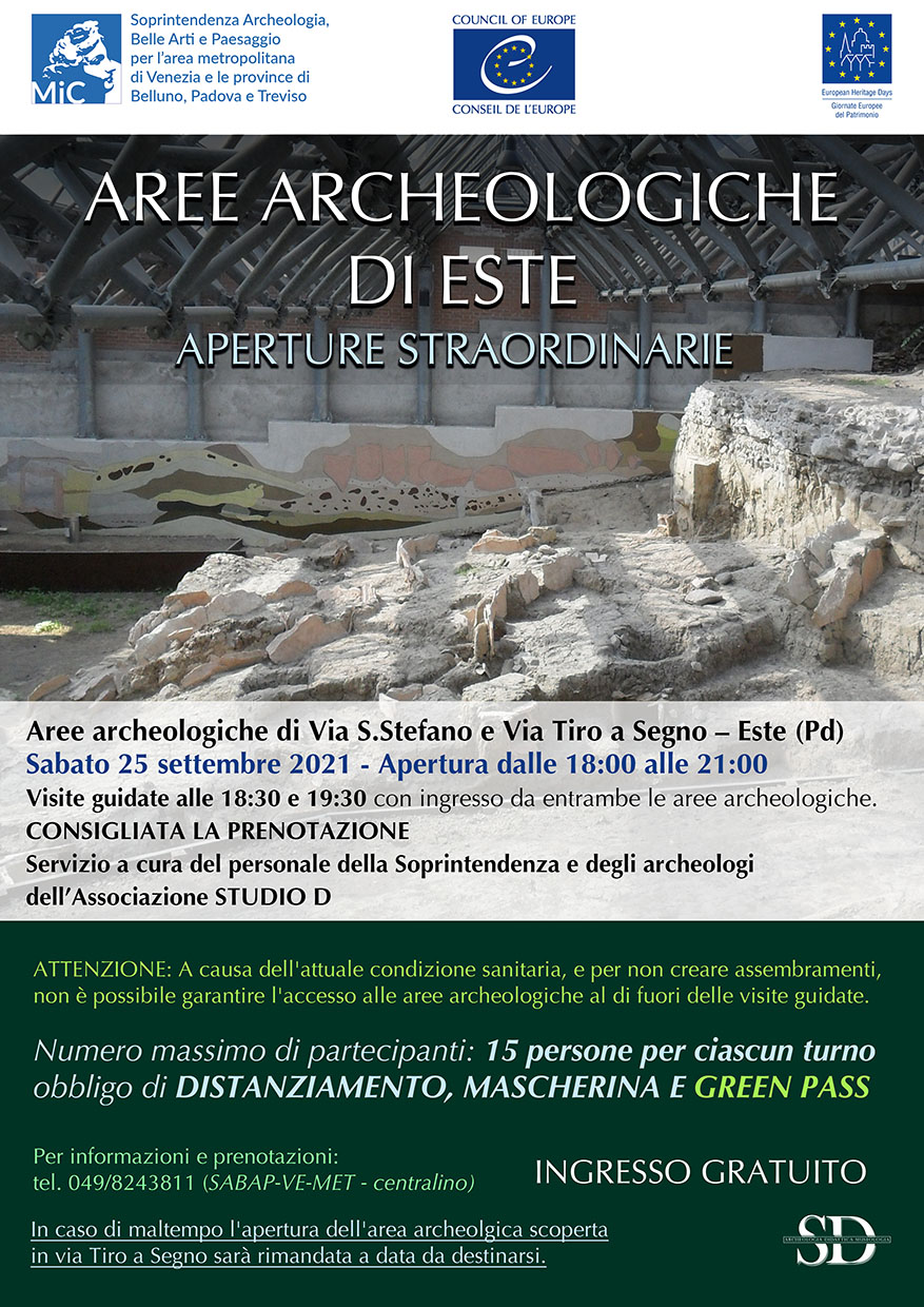 GEP 2021 | Apertura straordinaria delle aree archeologiche di Este (Pd)