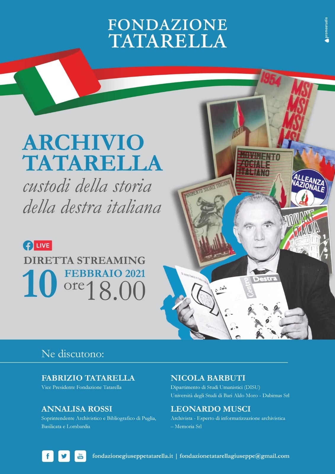 Archivio Tatarella : ordinamento, catalogazione e digitalizzazione